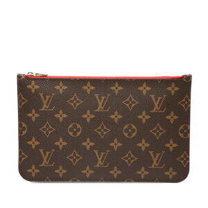 LOUIS VUITTON Authentic Brown Monogram Neverfull MM Pouch